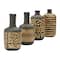 Hello Honey® Black & Gold Decorative Stoneware Vase Set